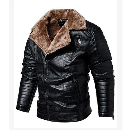 Funki Findz | Jackets | Men's Faux Leather Windbreaker Jacket