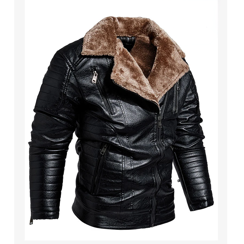 Funki Findz | Jackets | Men's Faux Leather Windbreaker Jacket