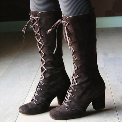 Funki Findz | Boots | Women's Vintage Retro Lace Up Boots