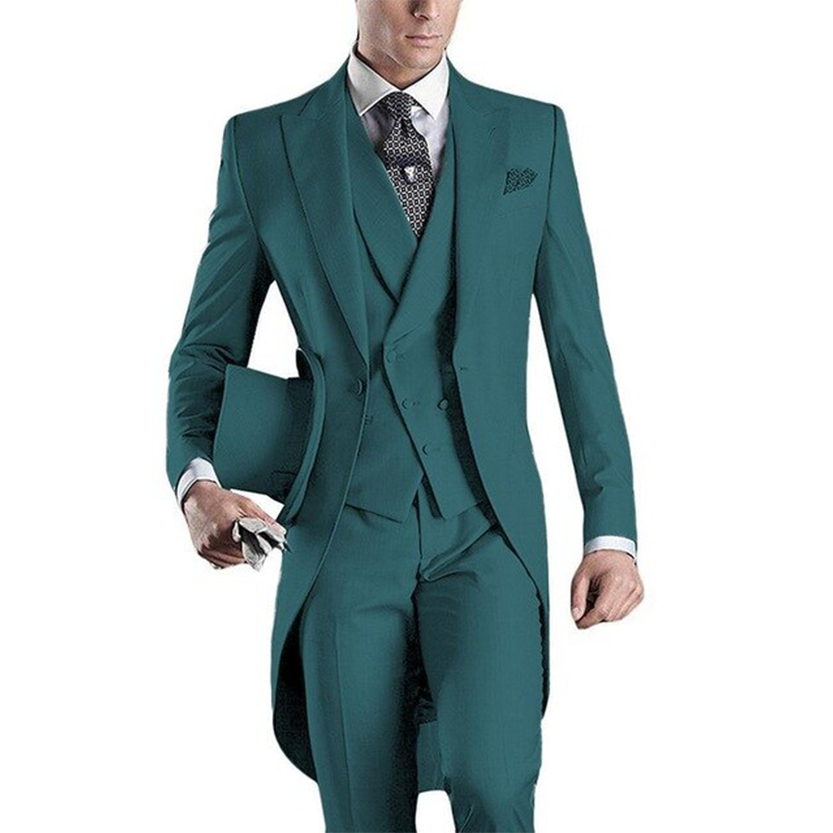 Funki Findz | Suits | Men's Custom 3 Pcs Grooms Suit | Tailcoat