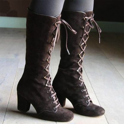 Funki Findz | Boots | Women's Vintage Retro Lace Up Boots