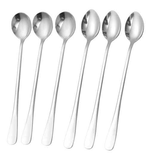 Funki Findz | Spoons | Stainless Steel Long Coffee Spoons 6Pcs