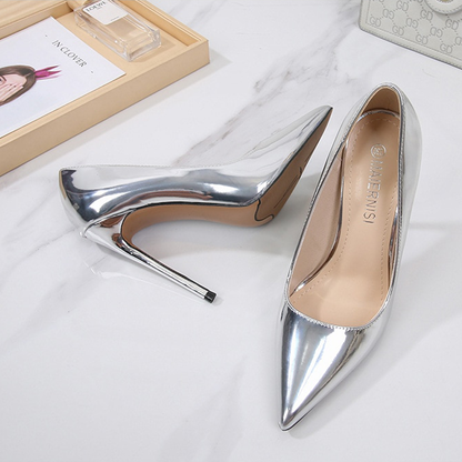 Funki Findz | Shoes | Women's Metallic Classic Pointy Toe Stiletto
