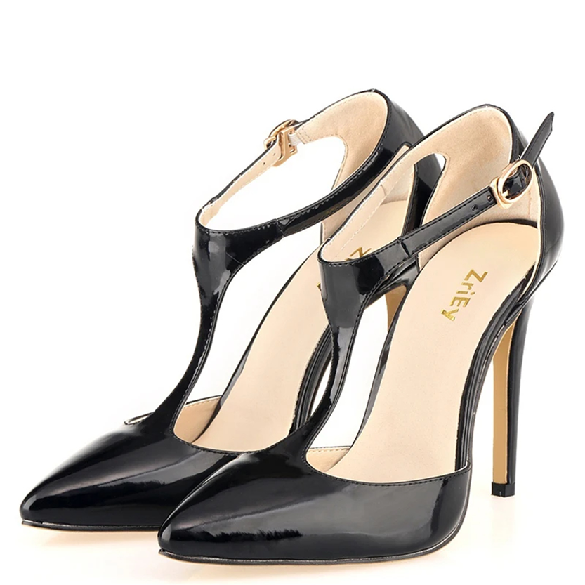 Funki Findz | Shoes | Women's Super High  Heel T-Strap Stilettos