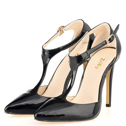 Funki Findz | Shoes | Women's Super High  Heel T-Strap Stilettos