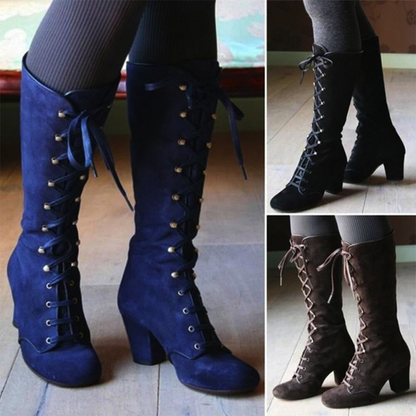 Funki Findz | Boots | Women's Vintage Retro Lace Up Boots