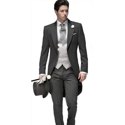Funki Findz | Suits | Men's 3 Pcs Tailored Wedding Morning Suit