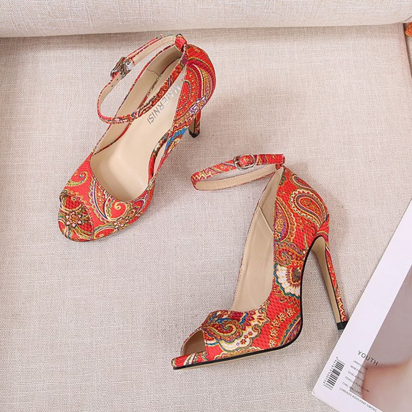 Funki Findz | Shoes | Women's High Heel Paisley Pumps