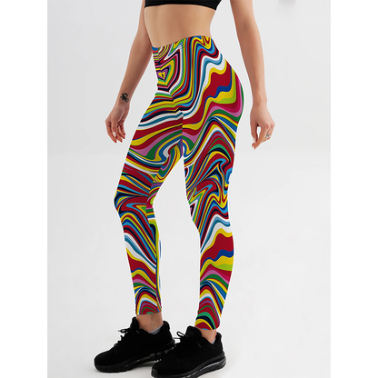 Funki Findz | Pants | Women's Fitness Leggings | Skull, Web, Swirl