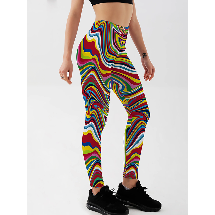 Funki Findz | Pants | Women's Fitness Leggings | Skull, Web, Swirl