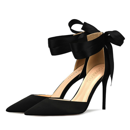 Funki Findz | Shoes | Women's Luxury Satin Bow Tie Stilettos