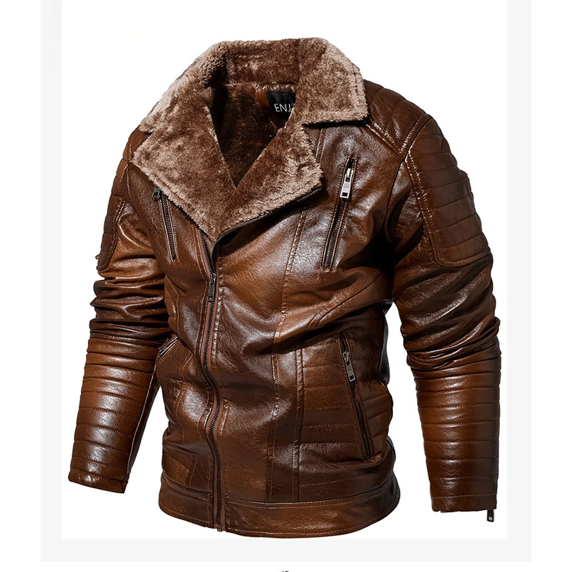 Funki Findz | Jackets | Men's Faux Leather Windbreaker Jacket