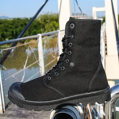 Funki Findz | Boots | Men's Canvas High Top Combat Boots