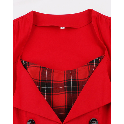 Funki Findz | Dresses | Women's Gothic Plaid Vintage Dress