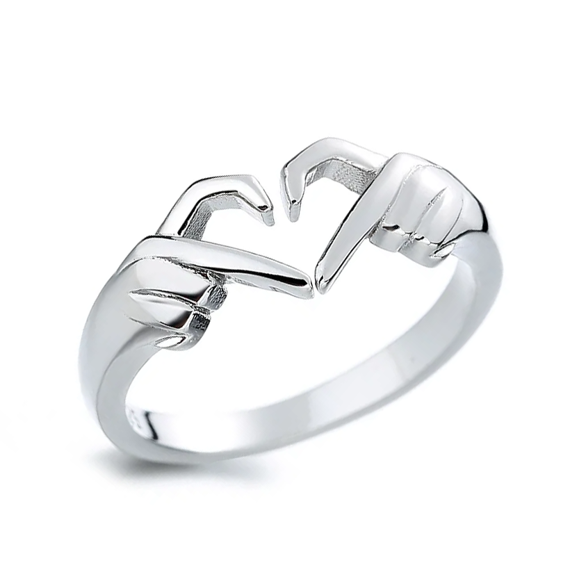 Funki Findz | Rings | Women's Love Heart Hand Gesture Ring
