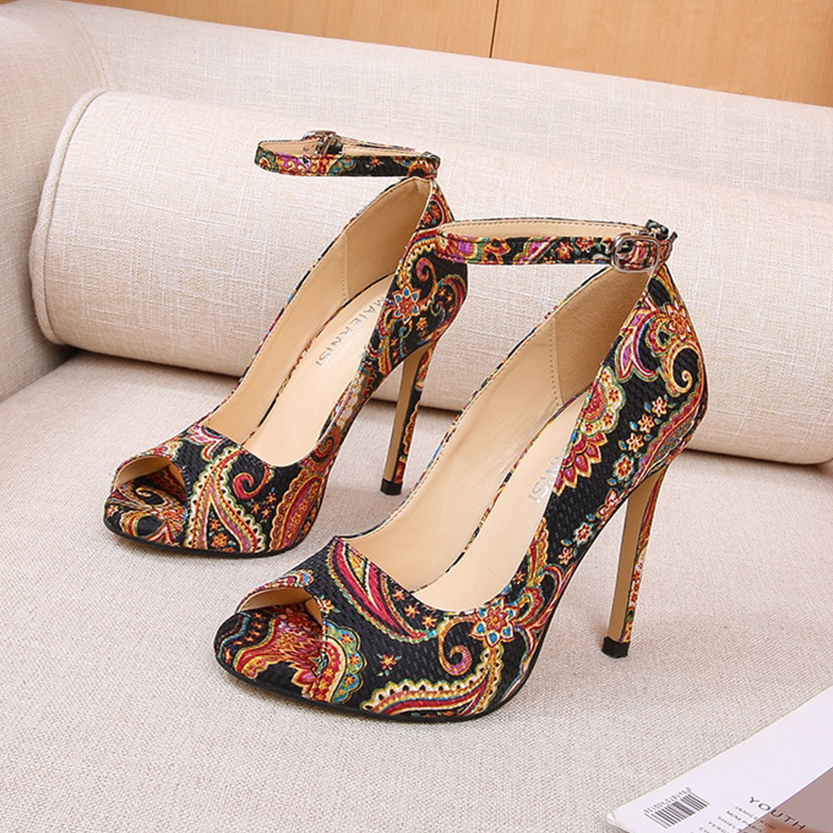 Funki Findz | Shoes | Women's High Heel Paisley Pumps