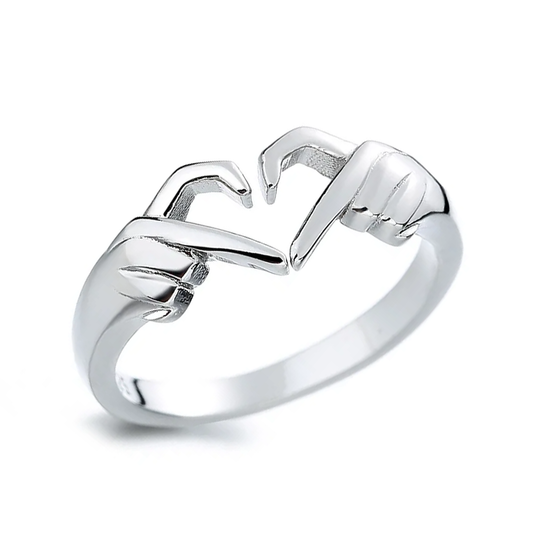 Funki Findz | Rings | Women's Love Heart Hand Gesture Ring