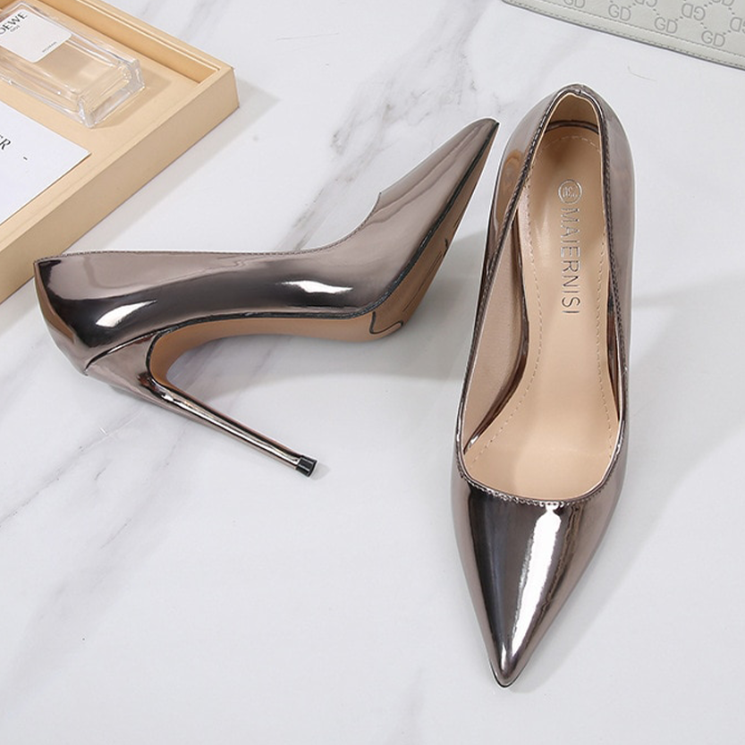 Funki Findz | Shoes | Women's Metallic Classic Pointy Toe Stiletto