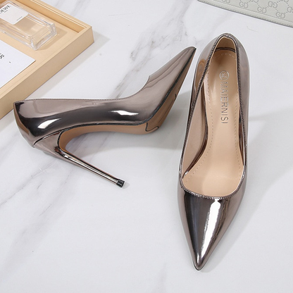 Funki Findz | Shoes | Women's Metallic Classic Pointy Toe Stiletto