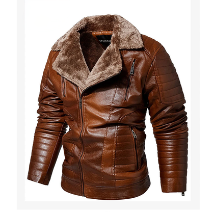 Funki Findz | Jackets | Men's Faux Leather Windbreaker Jacket