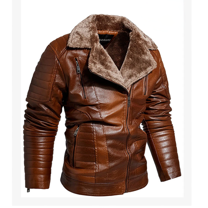Funki Findz | Jackets | Men's Faux Leather Windbreaker Jacket