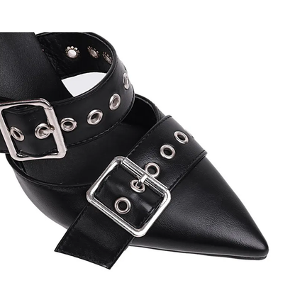 Funki Findz | Shoes | Women's Punk Buckle Strap Rivet Stilettos