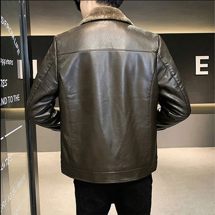 Funki Findz | Jackets | Men's Luxury Faux Leather Winter Jacket