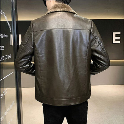 Funki Findz | Jackets | Men's Luxury Faux Leather Winter Jacket