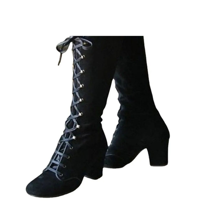 Funki Findz | Boots | Women's Steampunk Lace Up Granny Boots