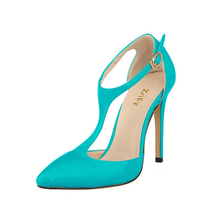 Funki Findz | Shoes | Women's Super High  Heel T-Strap Stilettos