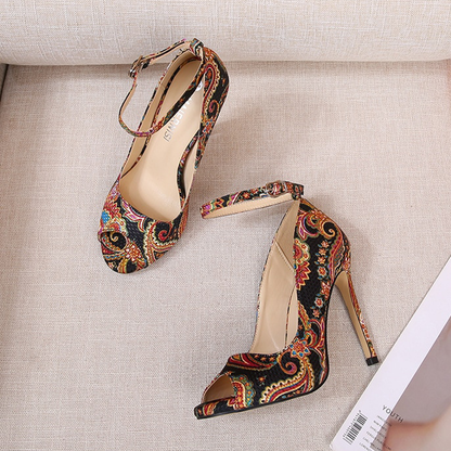 Funki Findz | Shoes | Women's High Heel Paisley Pumps