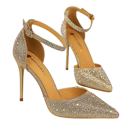Funki Findz | Shoes | Women's Shiny Rhinestone Designer Heels