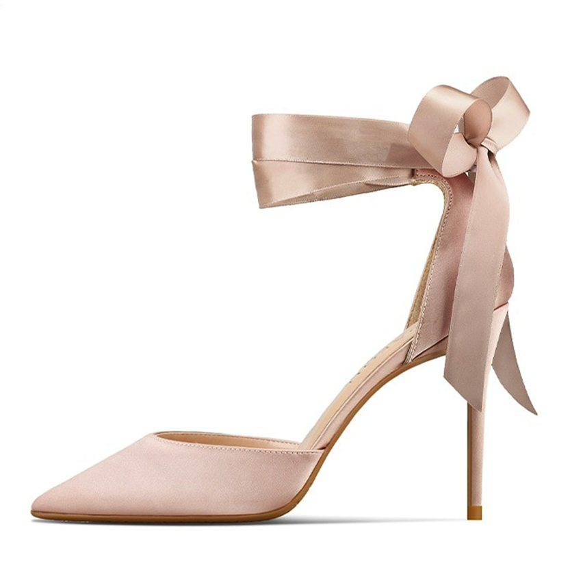 Funki Findz | Shoes | Women's Luxury Satin Bow Tie Stilettos