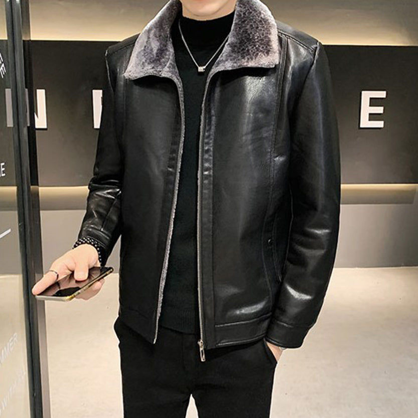 Funki Findz | Jackets | Men's Luxury Faux Leather Winter Jacket