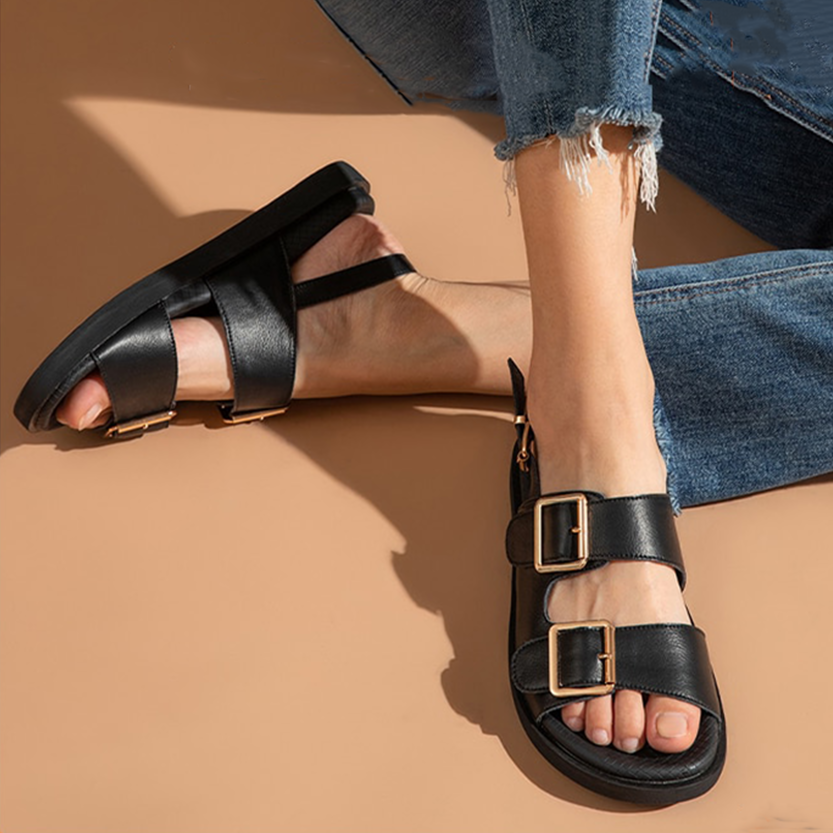 Funki Findz | Shoes | Women's Summer Leather Slide Sandals