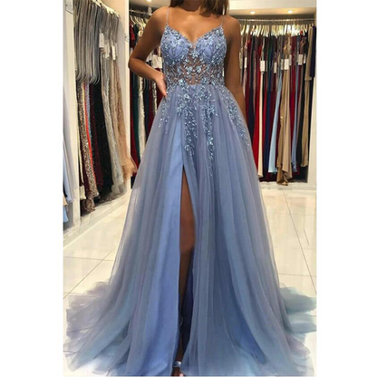 Funki Findz | Dresses | Women's Strappy Full Length Ball Dress