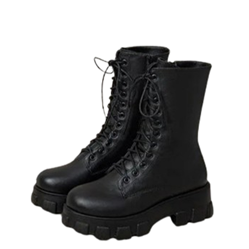 Funki Findz | Boots | Women's Platform Chunky Heel Ankle Boot