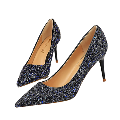 Funki Findz | Shoes | Women's High Heel Glitter Prom Pumps