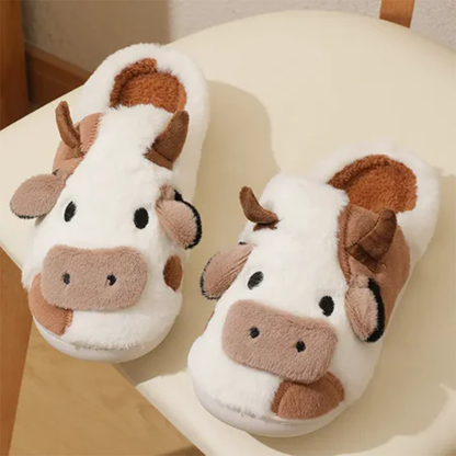 Funki Findz | Shoes | Women's Cute Soft Cow Slipper