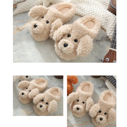 Funki Findz | Shoes | Women's Fluffy Cartoon Dog Fur Slippers