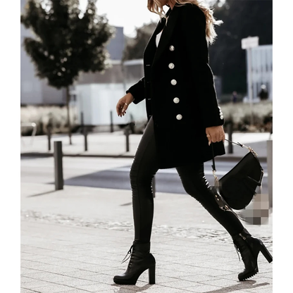 Funki Findz | Jackets | Women's Suit Collar Double Breast Coats