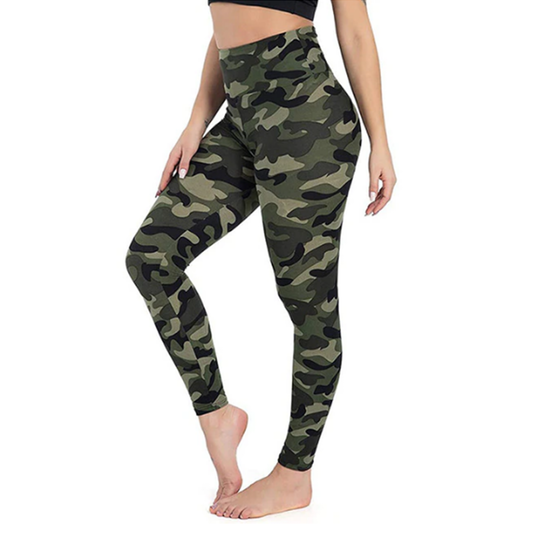 Funki Findz | Pants | Women's Army Green Camouflage Leggings