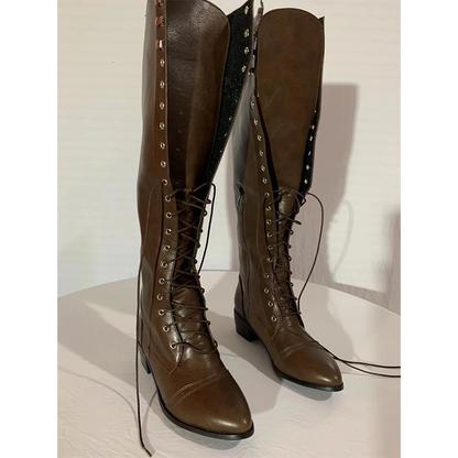 Funki Findz | Boots | Women's Knee High Retro Steampunk Boot