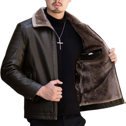 Funki Findz | Jackets | Men's Luxury Faux Leather Winter Jacket