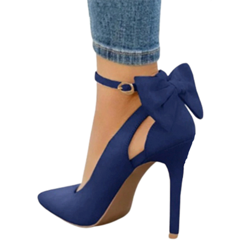 Funki Findz | Shoes | Women's Suede Bow Knot Stilettos