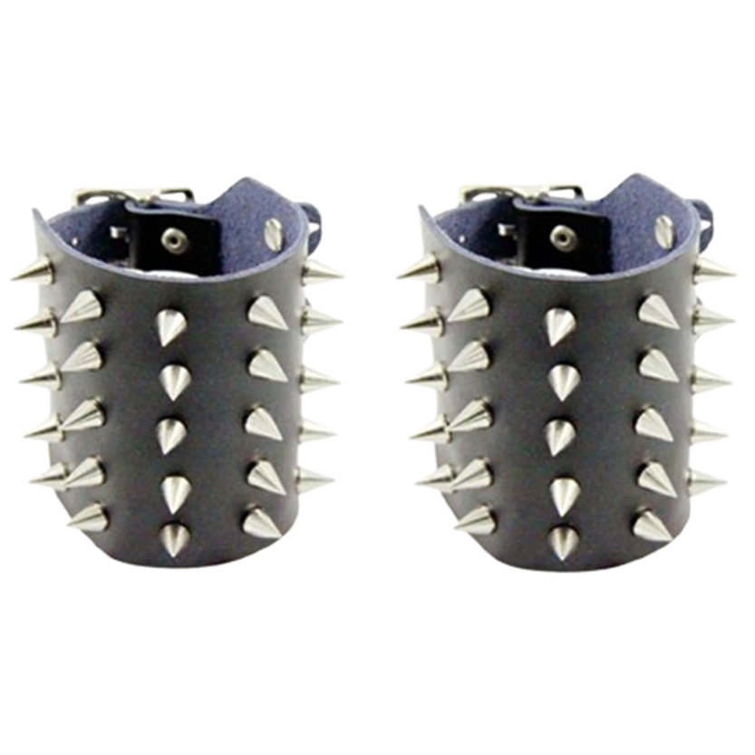 Funki Findz | Bracelets | Unisex Leather Spike Wristband