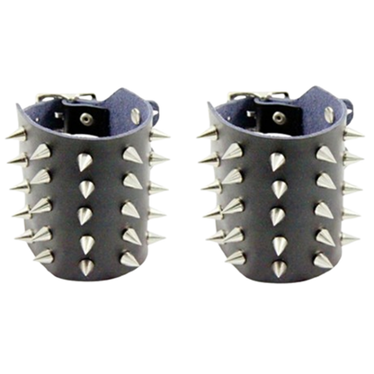 Funki Findz | Bracelets | Unisex Leather Spike Wristband