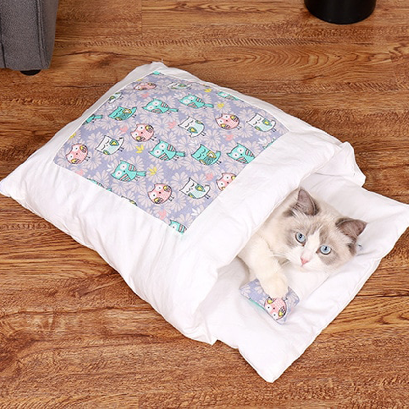Funki Findz | Pet Beds | Cat Sleeping Bag | Japanese Patterned