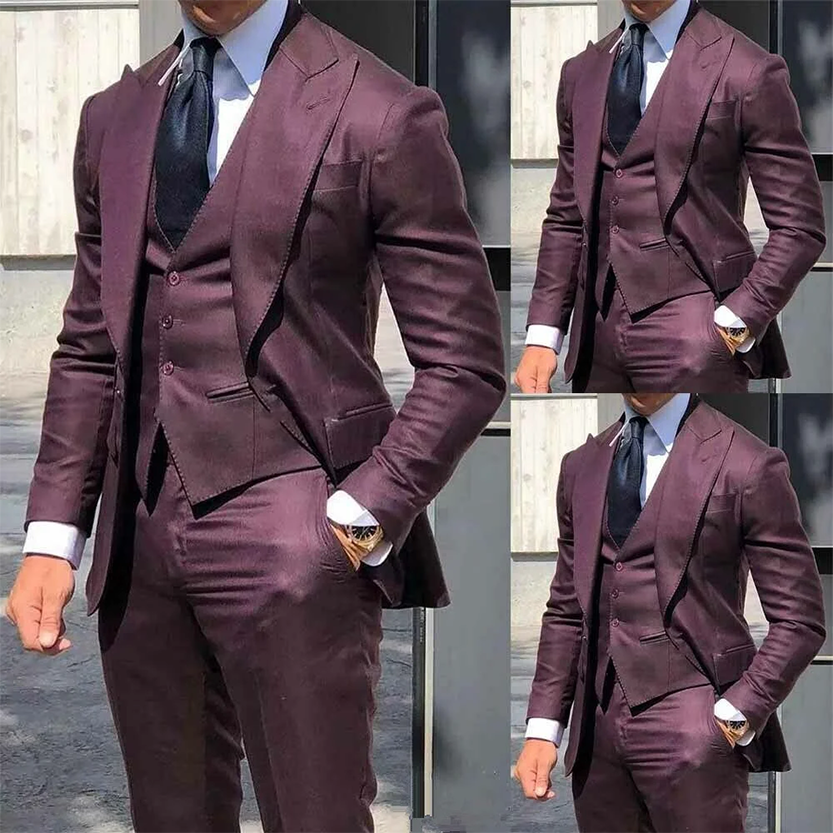 Funki Findz | Suits | Men's Slim Fit Formal Wedding Tuxedos 3Pc