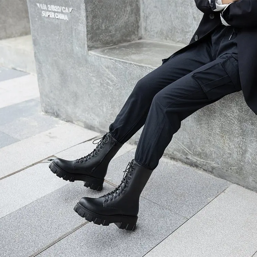 Funki Findz | Boots | Women's Platform Chunky Heel Ankle Boot